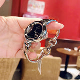  Shop Authentic Gucci Guccissima Black Dial Silver Steel Strap Watch For Women - YA134301 - Luxxuri