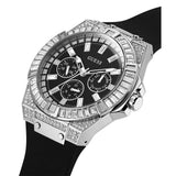  Shop Authentic Guess Baguette Crystals Black Dial Black Silicone Strap Watch For Men - GW0208G1 - Luxxuri
