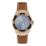  Shop Authentic Guess Limelight Quartz White Dial Brown Leather Strap Watch For Women - W0775L7 - Luxxuri
