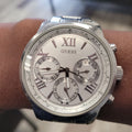  Shop Authentic Guess Sunrise Multifunction Quartz White Dial Silver Steel Strap Watch For Women - W0330L3 - Luxxuri