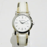  Shop Authentic Burberry Heritage Nova Heritage White Dial Leather Strap Watch for Women - BU1395 - Luxxuri