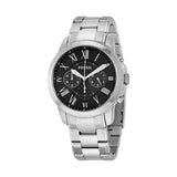  Shop Authentic Fossil Grant Chronograph Black Dial Silver Steel Strap Watch for Men - FS4736 - Luxxuri