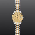 Tudor Style Automatic Diamonds Gold Dial Two Tone Steel Strap Watch for Men - M12713-0007