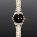 Tudor Style Automatic Diamonds Black Dial Two Tone Steel Strap Watch for Men - M12713-00011