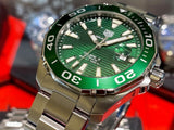  Shop Authentic Tag Heuer Aquaracer Green Dial Watch for Men - WAY201S.BA0927 - Luxxuri