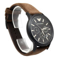  Shop Authentic Emporio Armani Chronograph Black Dial Brown Leather Strap Watch For Men - AR11078 - Luxxuri