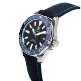  Shop Authentic Tag Heuer Aquaracer Calibre 5 Automatic Black Dial Black Nylon Strap Watch for Men - WAY201C.FC6395 - Luxxuri