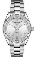 Tissot PR 100 Sport Chic Silver Dial Silver Steel Strap Watch for Women - T101.910.11.031.00