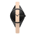  Shop Authentic Calvin Klein Rebel Cream Black Dial Cream Leather Strap Watch for Women - K8P237X1 - Luxxuri