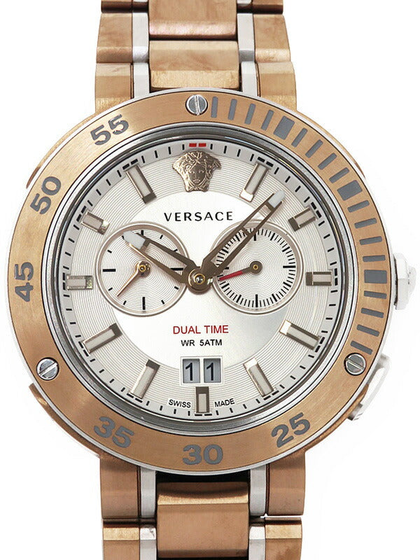  Shop Authentic Versace V Extreme Chronograph White Dial Rose Gold Stainless Steel Watch for Women - VCN050017 - Luxxuri