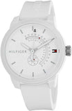  Shop Authentic Tommy Hilfiger Denim Analog White Dial White Rubber Strap Watch for Men - 1791481 - Luxxuri