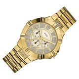  Shop Authentic Guess Vista Diamonds Gold Dial Gold Steel Strap Watch for Women - W13573L1 - Luxxuri