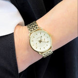  Shop Authentic Fossil Tailor Gold Dial Gold Steel Strap Watch for Women - ES3714 - Luxxuri