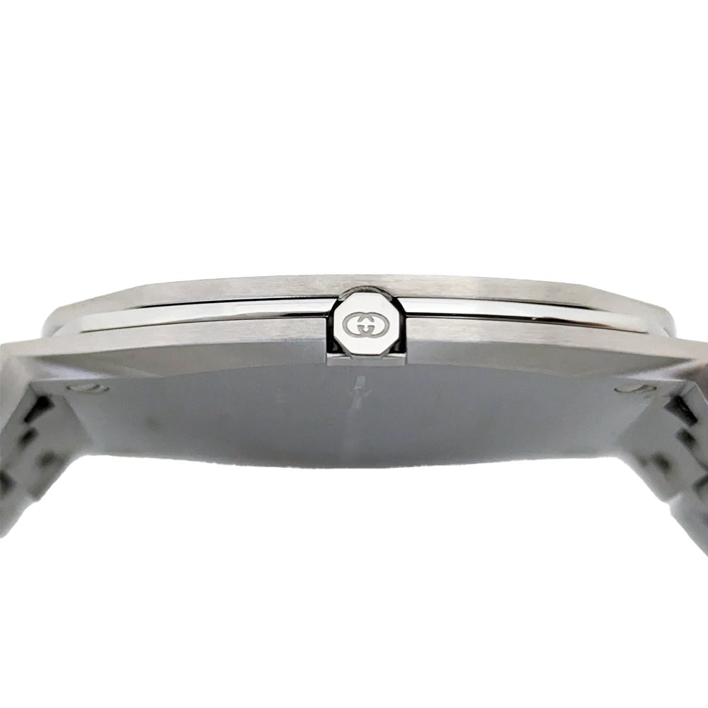  Shop Authentic Gucci 25H Quartz Silver Dial Silver Steel Strap Watch For Women - YA163402 - Luxxuri