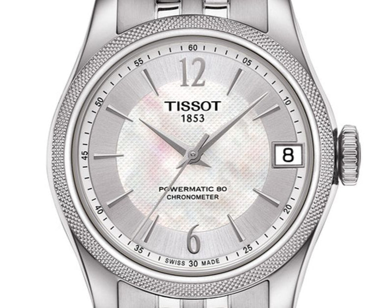  Shop Authentic Tissot Ballade Powermatic 80 Automatic Mother of Pearl Dial Silver Steel Strap Watch For Women - T108.208.11.117.00 - Luxxuri