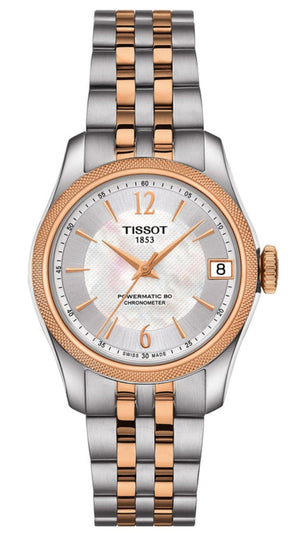  Shop Authentic Tissot Ballade Powermatic 80 Cosc Mother of Pearl Dial Two Tone Steel Strap Watch For Women - T108.208.22.117.01 - Luxxuri