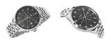  Shop Authentic Tommy Hilfiger West Quartz Black Dial Silver Steel Strap Watch For Men - 1791707 - Luxxuri