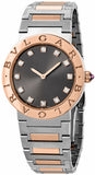  Shop Authentic Bvlgari Lady Quartz Diamonds Grey Dial Two Tone Steel Strap Watch for Women - BVLGARI103067 - Luxxuri