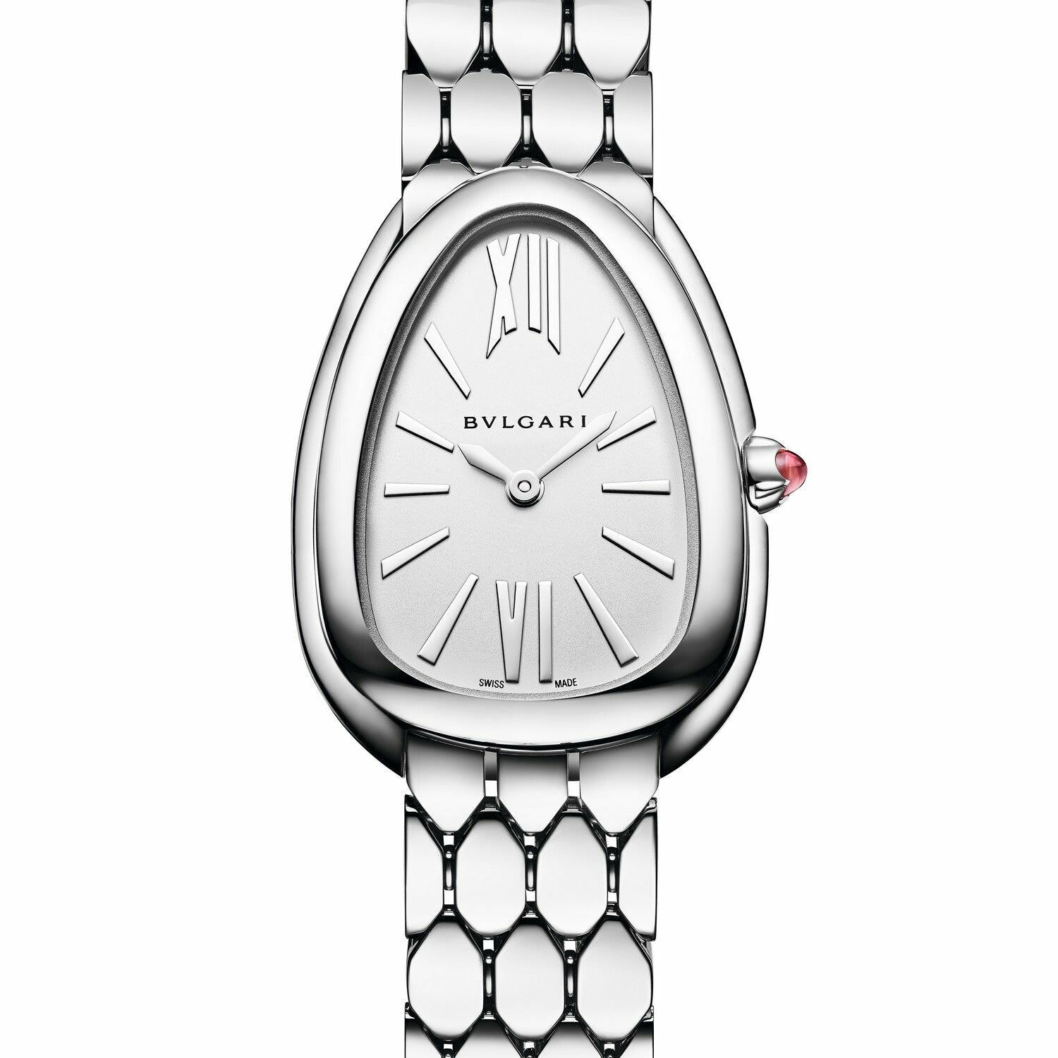  Shop Authentic Bvlgari Serpenti Seduttori Quartz White Dial Silver Steel Strap Watch for Women - SERPENTI103141 - Luxxuri