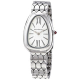  Shop Authentic Bvlgari Serpenti Seduttori Quartz White Dial Silver Steel Strap Watch for Women - SERPENTI103141 - Luxxuri