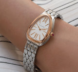  Shop Authentic Bvlgari Serpenti Seduttori Quartz Silver Dial Silver Steel Strap Watch for Women - SERPENTI103144 - Luxxuri