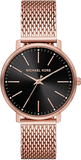  Shop Authentic Michael Kors Pyper Analog Black Dial Rose Gold Mesh Strap Watch For Women - MK4566 - Luxxuri
