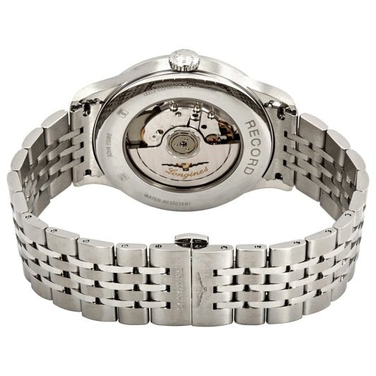  Shop Authentic Longines Record Automatic Stainless Steel 40mm Watch for Men - L2.821.4.57.6 - Luxxuri