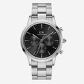  Shop Authentic Daniel Wellington Iconic Chronograph Link Black Dial Silver Steel Strap Watch For Men  - DW00100645 - Luxxuri