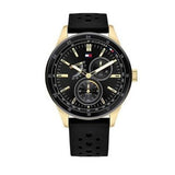  Shop Authentic Tommy Hilfiger Austin Black Dial Black Rubber Strap Watch for Men - 1791636 - Luxxuri