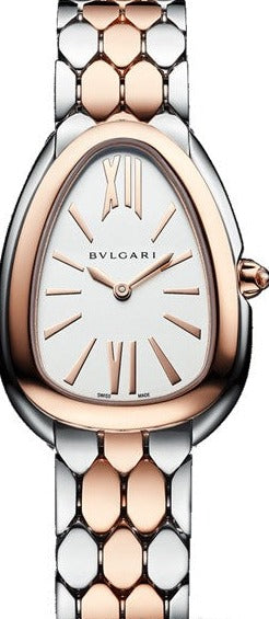  Shop Authentic Bvlgari Serpenti Seduttori White Dial Two Tone Steel Strap Watch for Women - SERPENTI103277 - Luxxuri