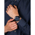 Tommy Hilfiger Bank Quartz Blue Dial Blue Steel Strap Watch for Men - 1791720