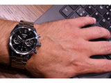  Shop Authentic Tag Heuer Carrera Chronograph Black Dial Silver Steel Strap Watch for Men - CBN2010.BA0642 - Luxxuri