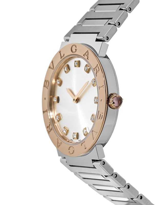 Bvlgari Bvlgari Bvlgari Lady Diamonds Silver Dial Silver Steel Strap Watch for Women - BVLGARI103577