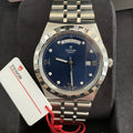  Shop Authentic Tudor Royal Automatic Diamonds Blue Dial Silver Steel Strap Watch for Men - M28600-0006 - Luxxuri