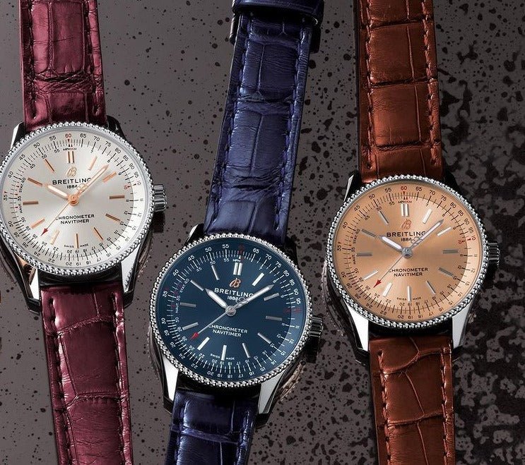  Shop Authentic Breitling Navitimer Automatic 41mm Brown Leather Strap Mens Watch - A17326211G1P1 - Luxxuri