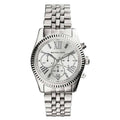  Shop Authentic Michael Kors Lexington Silver Dial Silver Steel Strap Watch for Women - MK5555 - Luxxuri