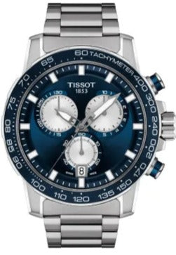 Shop Authentic Tissot Supersport Chrono Blue Dial Silver Steel Strap Watch For Men - T125.617.11.041.00 - Luxxuri