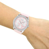  Shop Authentic Guess G-Twist Diamonds Silver Dial Pink Rubber Strap Watch for Women - W1240L1 - Luxxuri