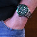  Shop Authentic Tag Heuer Aquaracer Calibre 5 Green Dial Silver Steel Strap Watch for Men - WAY201S.BA0927 - Luxxuri