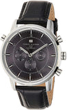  Shop Authentic Tommy Hilfiger Harrison Chronograph Black Dial Black Leather Strap Watch for Men - 1790875 - Luxxuri