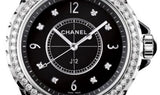  Shop Authentic Chanel J12 Diamonds Ceramic Black Dial Black Steel Strap Watch for Women - J12 H3108 - Luxxuri