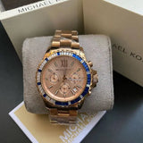  Shop Authentic Michael Kors Everest Chronograph Rose Gold Dial Rose Gold Steel Strap Watch For Women - MK5755 - Luxxuri