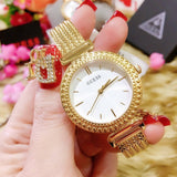  Shop Authentic Guess Quartz White Dial Gold Steel Strap Watch For Women - W1152L2 - Luxxuri
