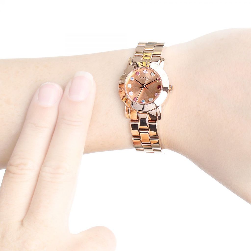  Shop Authentic Marc Jacobs Amy Rose Gold Dial Rose Gold Steel Strap Watch for Women - MBM3219 - Luxxuri