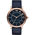 Marc Jacobs Roxy Navy Blue Dial Blue Leather Strap Watch for Women - MJ1534