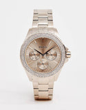  Shop Authentic Hugo Boss Premiere Rose Gold Dial with DIamonds Rose Gold Steel Strap Watch for Women - 1502443 - Luxxuri