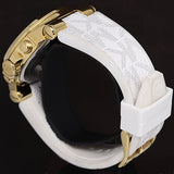  Shop Authentic Michael Kors Dylan Chronograph White Dial White Rubber Strap Watch For Men - MK8937 - Luxxuri