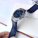  Shop Authentic Salvatore Ferragamo F-80 Classic Blue Dial Blue Leather Strap Watch for Men - SFDT00719 - Luxxuri
