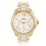  Shop Authentic Fossil Cecile Multifunction Champagne Dial Gold Steel Strap Watch for Women - AM4510 - Luxxuri
