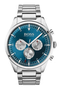  Shop Authentic Hugo Boss Pioneer Blue Dial Silver Steel Strap Watch for Men - 1513713 - Luxxuri
